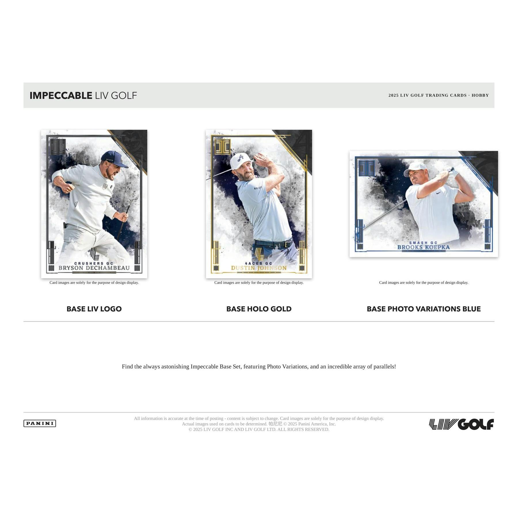 2025 Panini Impeccable LIV Golf Hobby Box