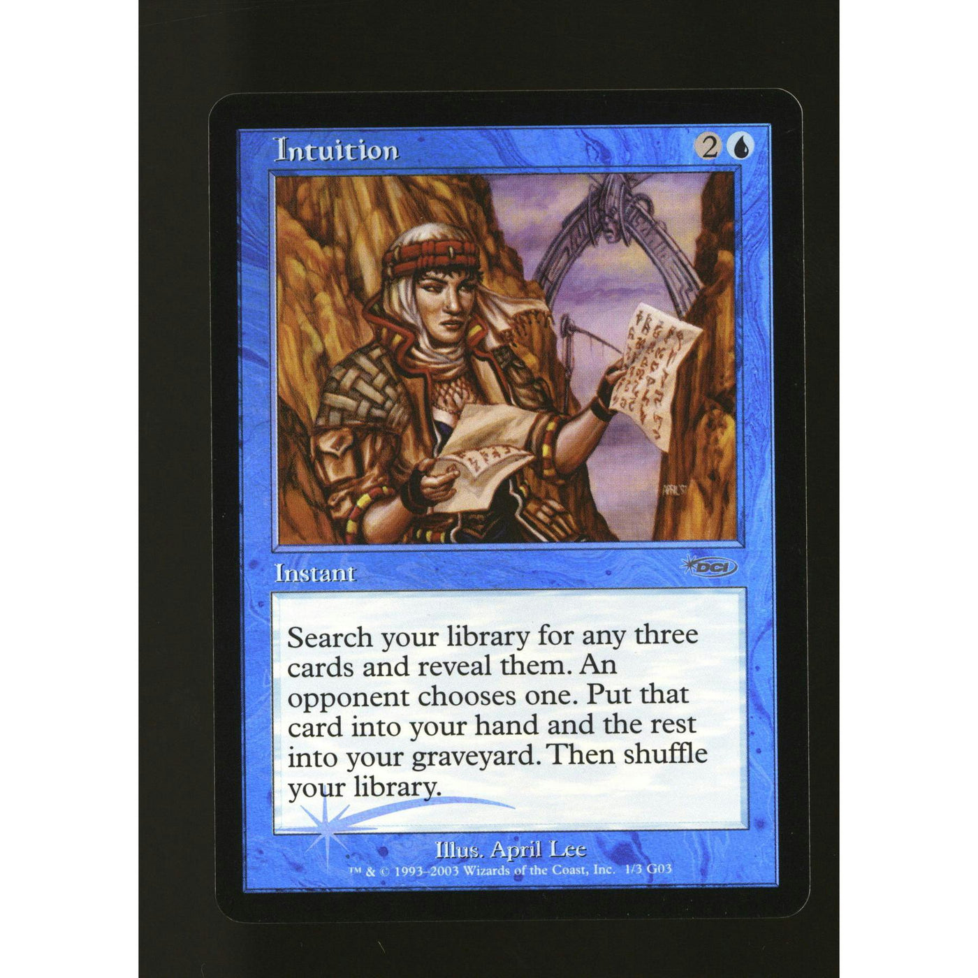 Magic the Gathering Judge Promo FOIL Intuition NEAR MINT NM