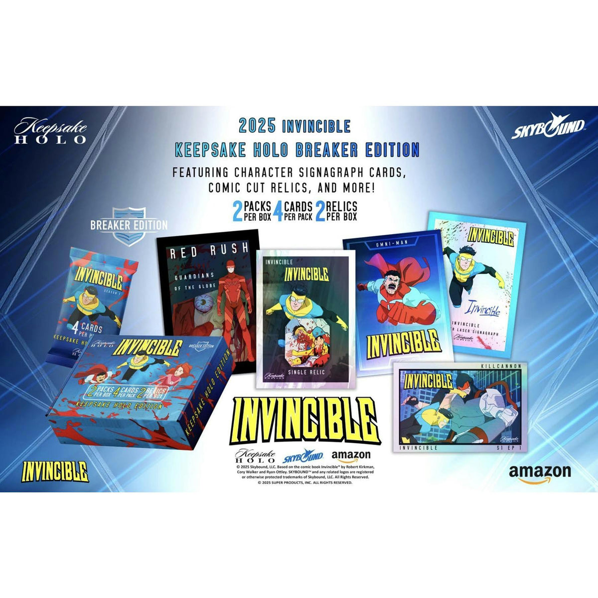 Keepsake Invincible 1st Edition Season 1 Holo Breaker Edition 10-Box Case