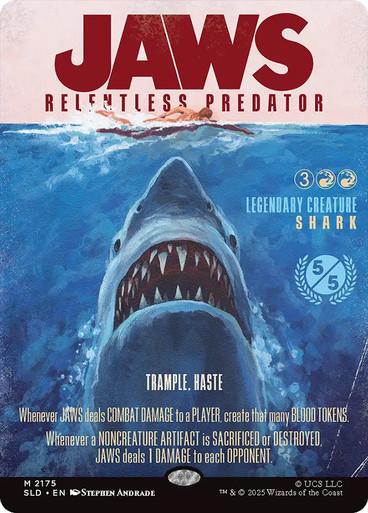 Magic the Gathering Secret Lair Jaws, Relentless Predator NEAR MINT NM