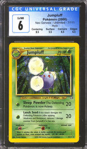 Pokemon Neo Genesis Jumpluff 7/111 CGC 6 subs