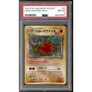 Pokemon Team Rocket Japanese Dark Dugtrio 51 PSA 8
