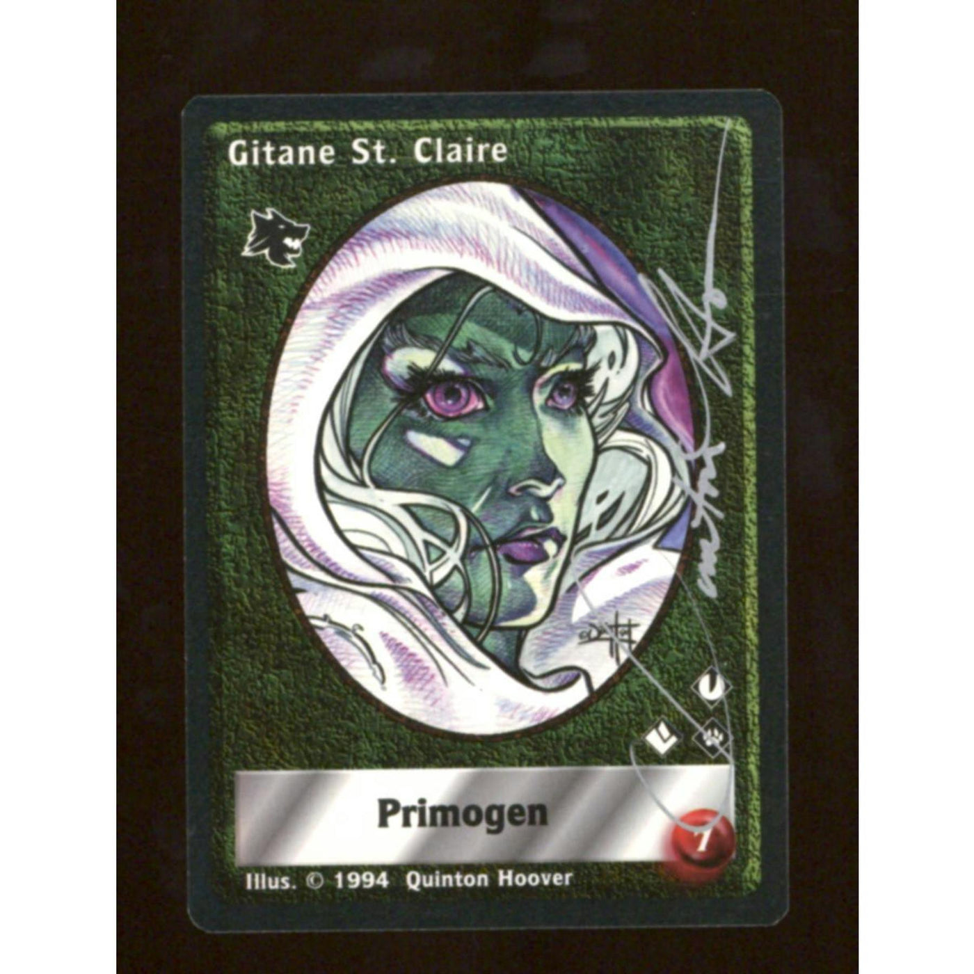 Vampire the Eternal Struggle VTES 1st Edition Jyhad Gitane St. Claire Signed by Quinton Hoover Auto
