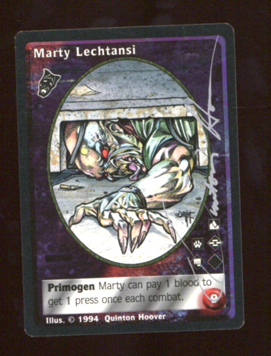 Vampire the Eternal Struggle VTES 1st Edition Jyhad Marty Lechtansi Signed by Quinton Hoover Auto