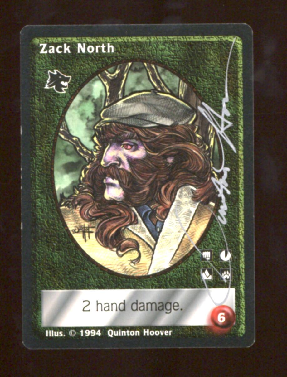 Vampire the Eternal Struggle VTES 1st Edition Jyhad Zack North Signed by Quinton Hoover Auto