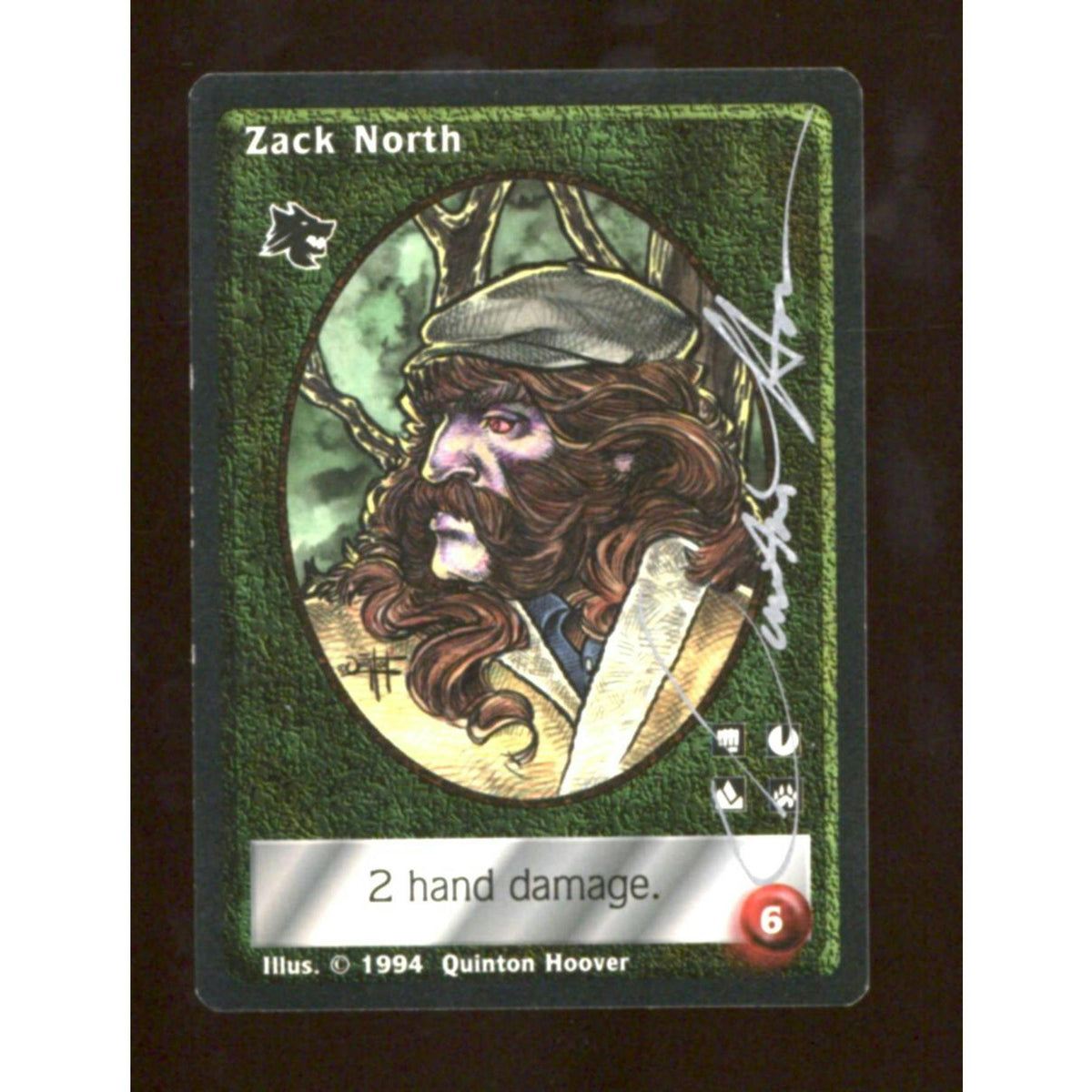 Vampire the Eternal Struggle VTES 1st Edition Jyhad Zack North Signed by Quinton Hoover Auto