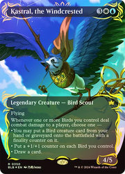 Magic the Gathering Bloomburrow BORDERLESS RAISED FOIL Kastral, the Windcrested NEAR MINT NM