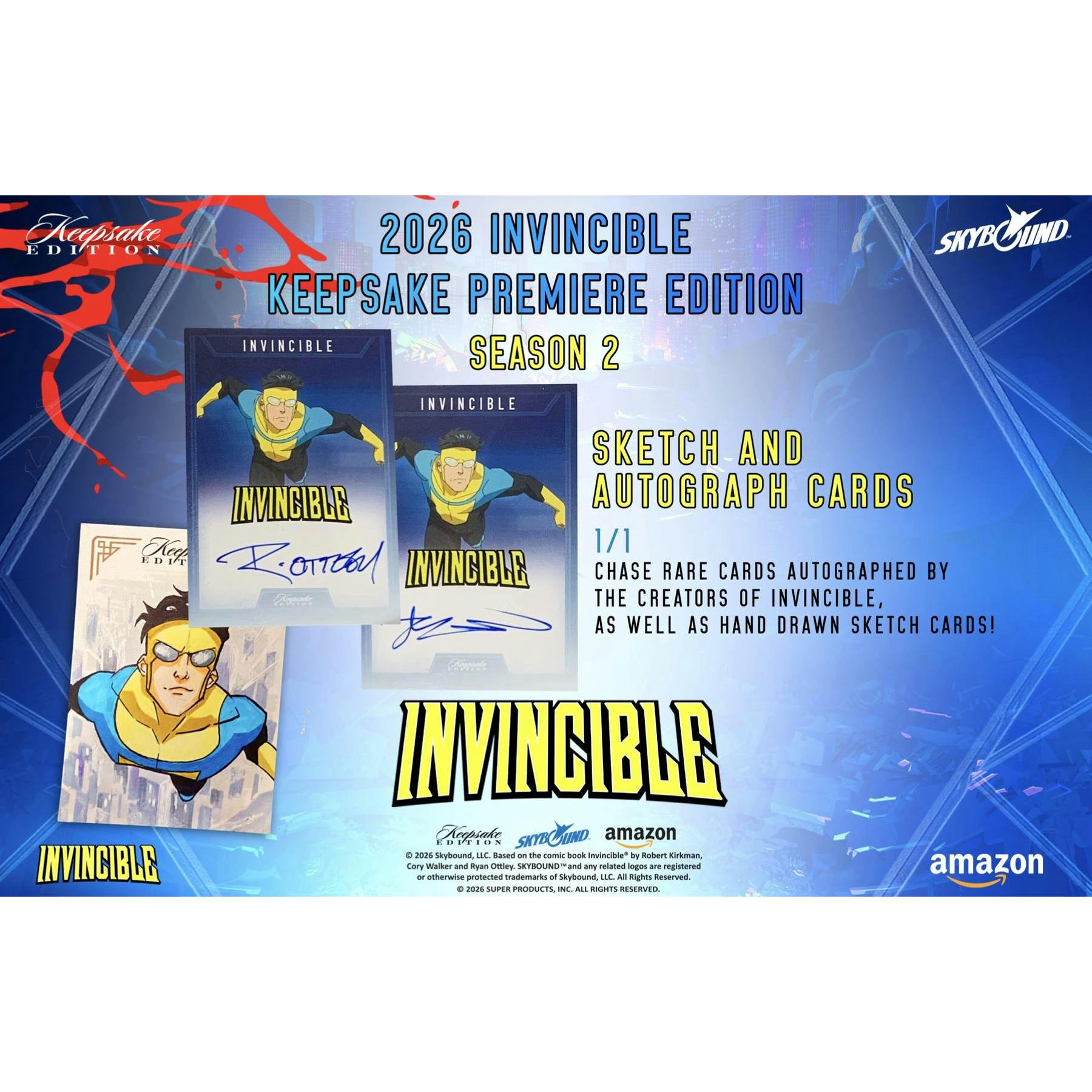 2026 Keepsake Invincible Season 2 Premiere Breaker Edition 10-Box Case