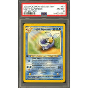 Pokemon Neo Destiny 1st Edition Light Vaporeon 52/105 PSA 8
