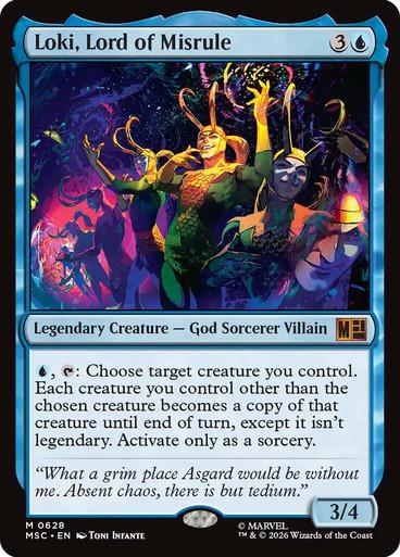 Magic the Gathering Marvel Super Heroes Loki, Lord of Misrule NEAR MINT NM