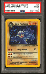Pokemon Team Rocket Dark Machamp 10/82 PSA 9