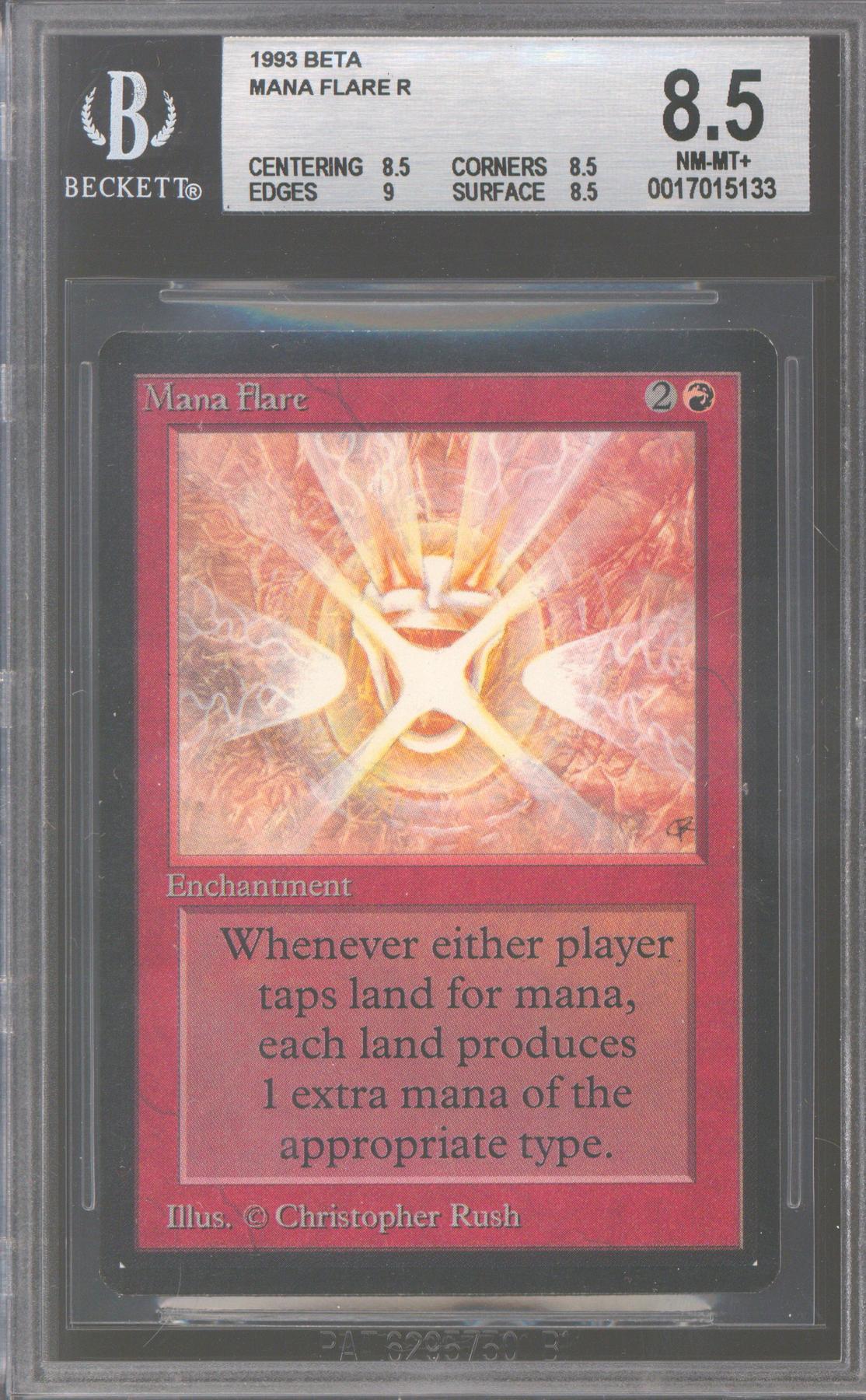 Magic the Gathering Beta Mana Flare BGS 8.5 (8.5, 8.5, 9, 8.5) NEAR MINT NM