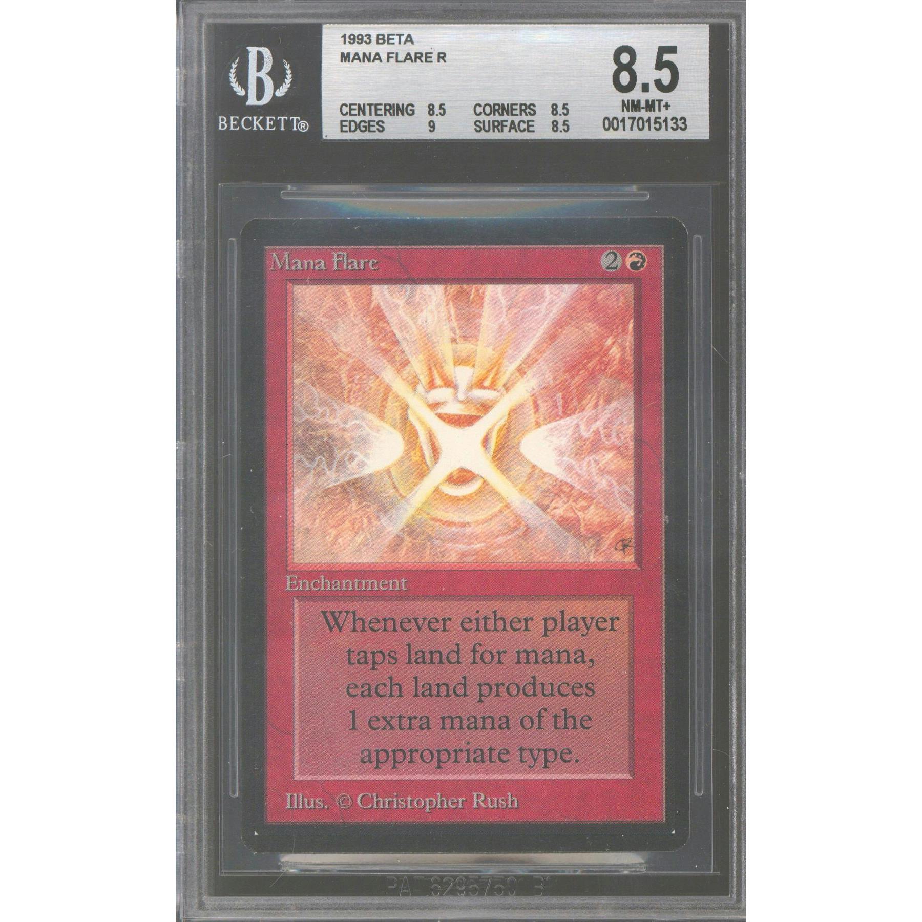 Magic the Gathering Beta Mana Flare BGS 8.5 (8.5, 8.5, 9, 8.5) NEAR MINT NM