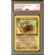Pokemon Team Rocket 1st Edition Dark Dugtrio 23/82 PSA 9
