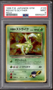 Pokemon Gym Heroes Japanese Rocket's Scyther 123 PSA 9