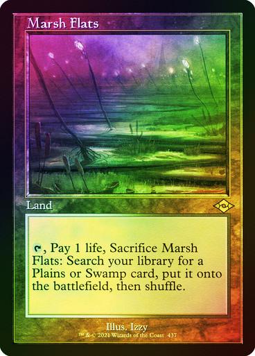 Magic the Gathering Modern Horizons 2 Retro Frame FOIL Marsh Flats NEAR MINT NM