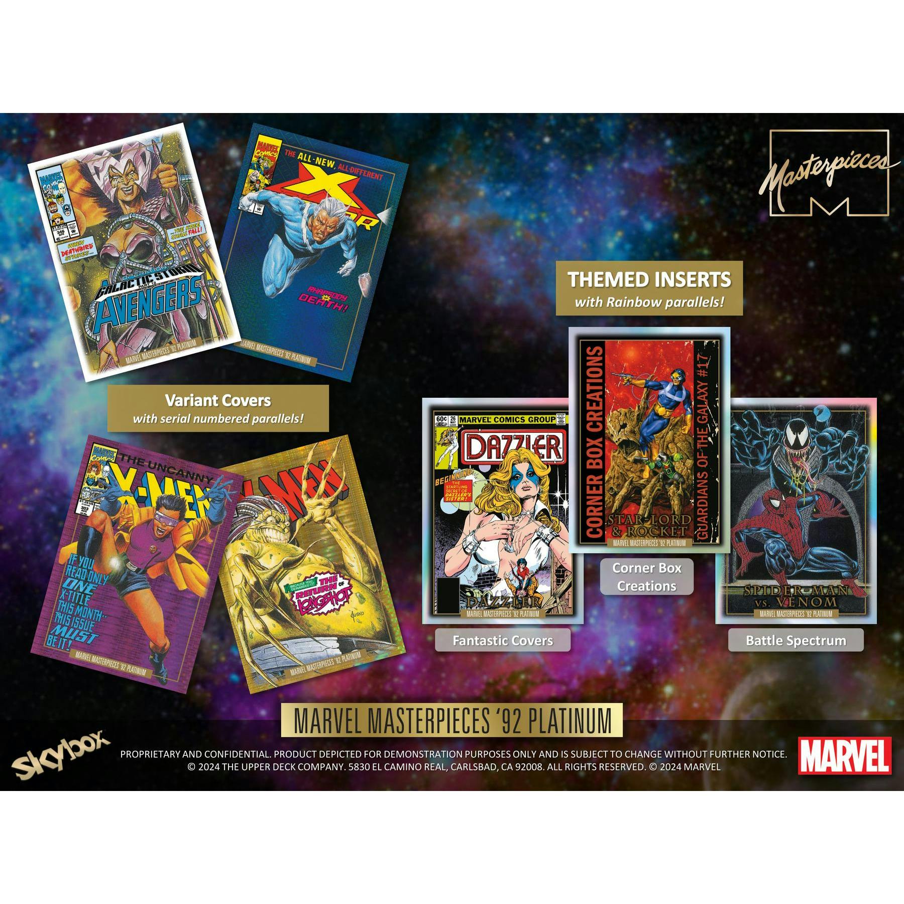 2024 Upper Deck Marvel Masterpieces '92 Platinum Hobby 18-Box Case