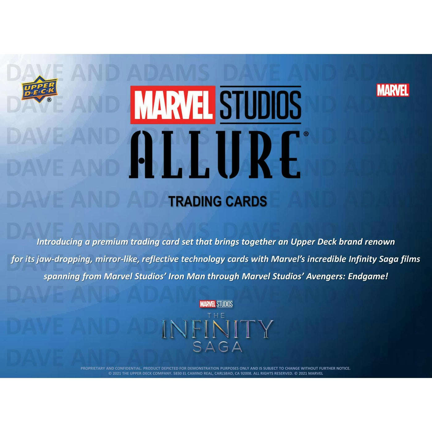 2022 Upper Deck Marvel Studios Allure Hobby 20-Box Case