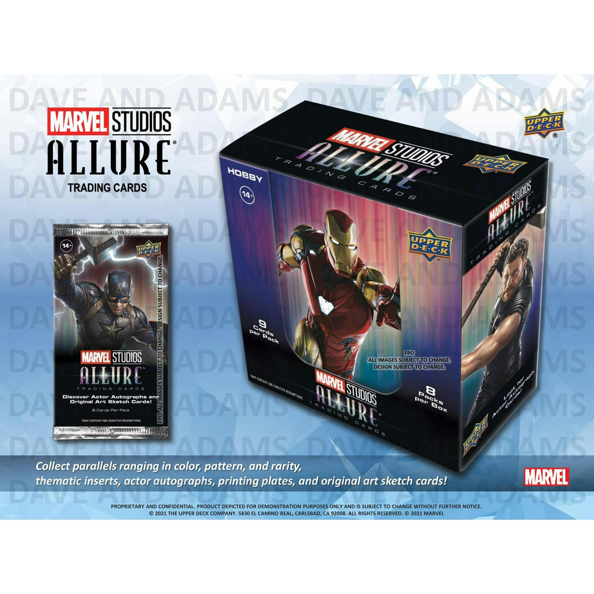 2022 Upper Deck Marvel Studios Allure Hobby 20-Box Case