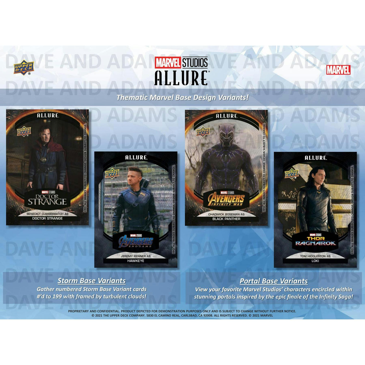 2022 Upper Deck Marvel Studios Allure Hobby 20-Box Case