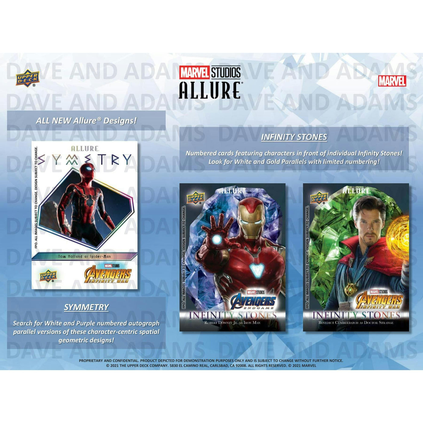 2022 Upper Deck Marvel Studios Allure Hobby 20-Box Case