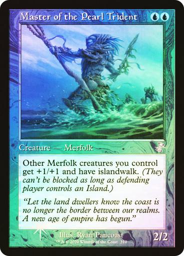 Magic the Gathering Time Spiral Remastered RETRO FRAME FOIL Master of the Pearl Trident NEAR MINT NM