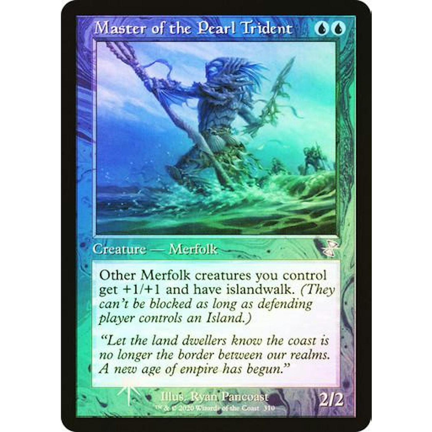 Magic the Gathering Time Spiral Remastered RETRO FRAME FOIL Master of the Pearl Trident NEAR MINT NM