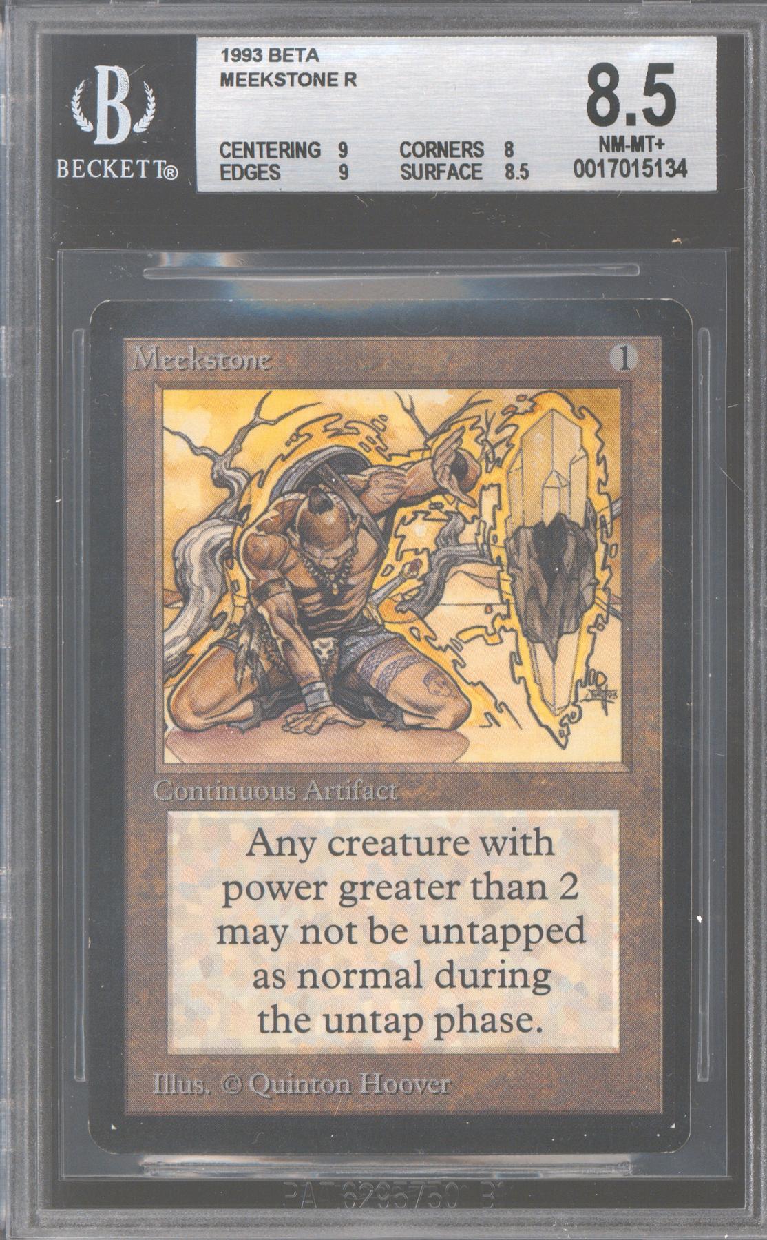 Magic the Gathering Beta Meekstone BGS 8.5 (9, 8, 9, 8.5) NEAR MINT NM