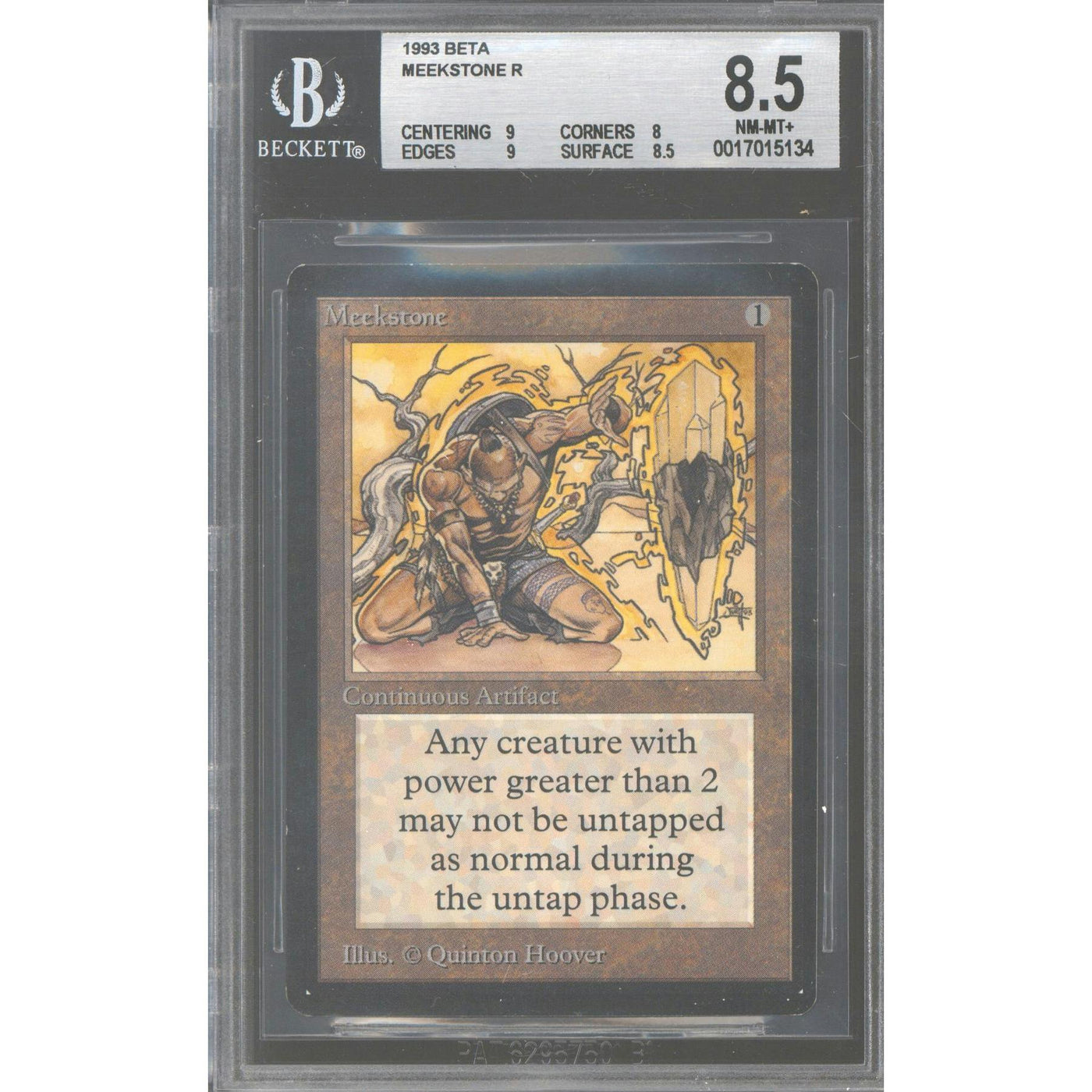 Magic the Gathering Beta Meekstone BGS 8.5 (9, 8, 9, 8.5) NEAR MINT NM