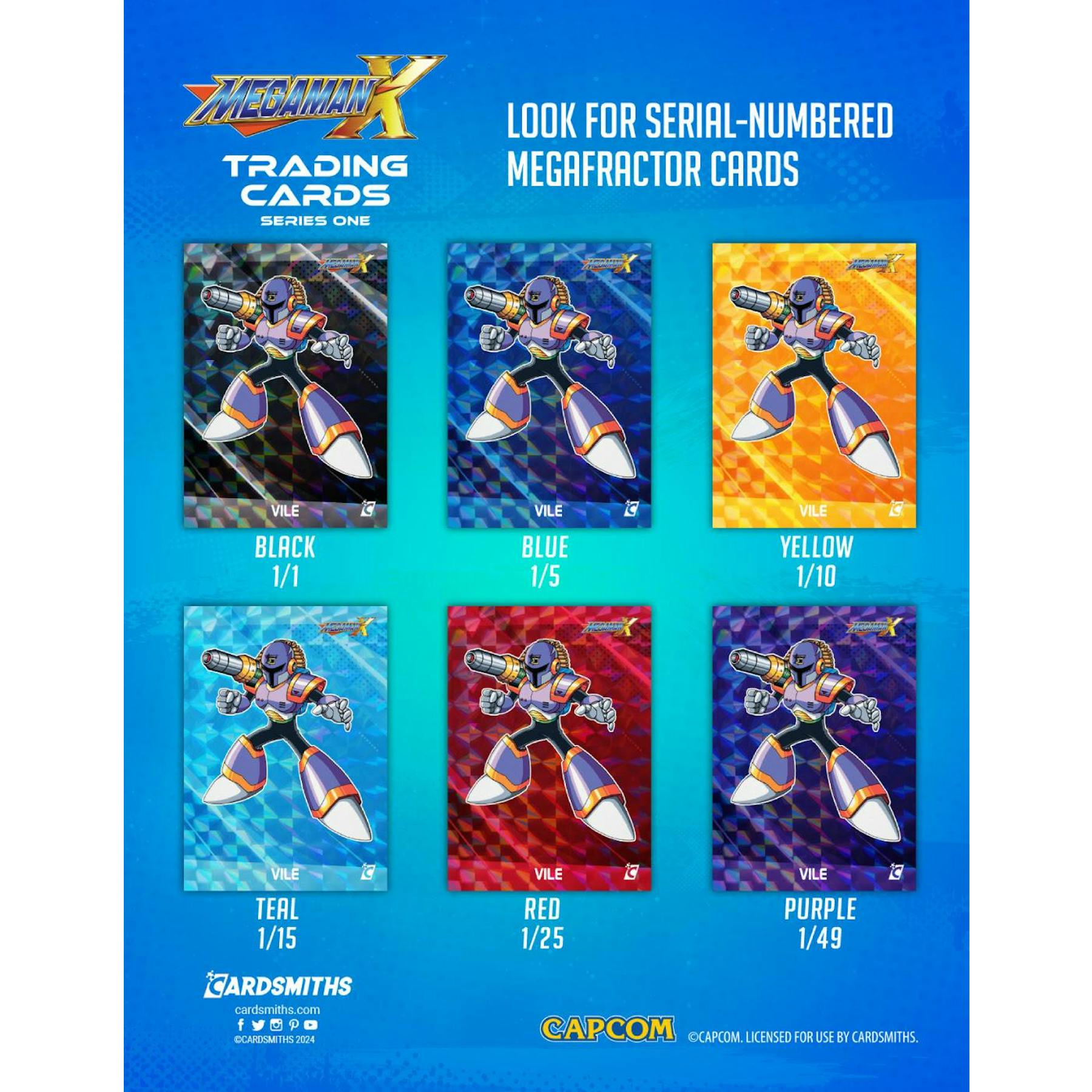 2025 Cardsmiths Mega Man X Trading Cards Collector 12-Box Case