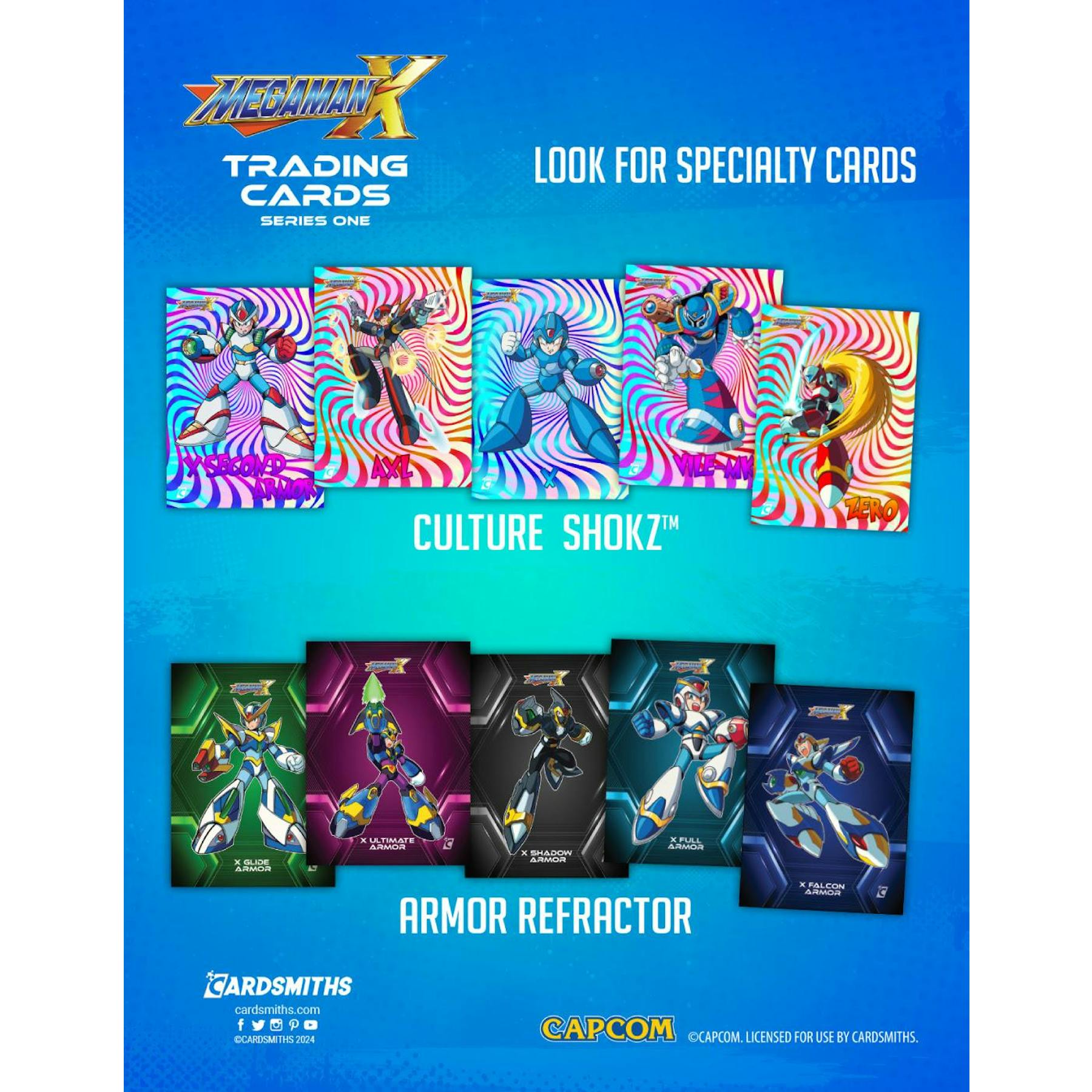 2025 Cardsmiths Mega Man X Trading Cards Collector 12-Box Case