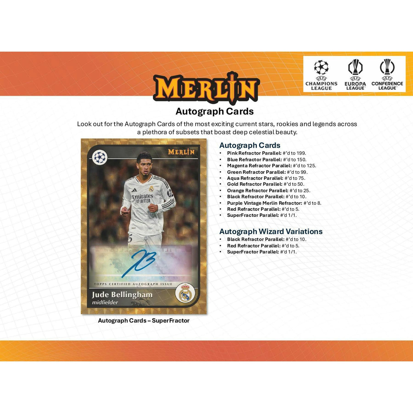 2024/25 Topps Chrome Merlin UEFA Club Competitions Soccer Blaster Box