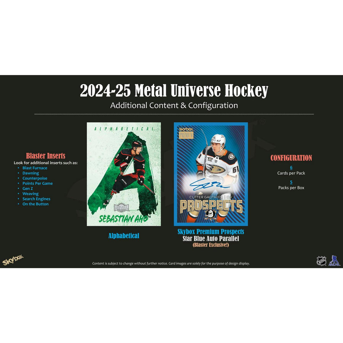 2024/25 Upper Deck Skybox Metal Universe Hockey Blaster 20-Box Case