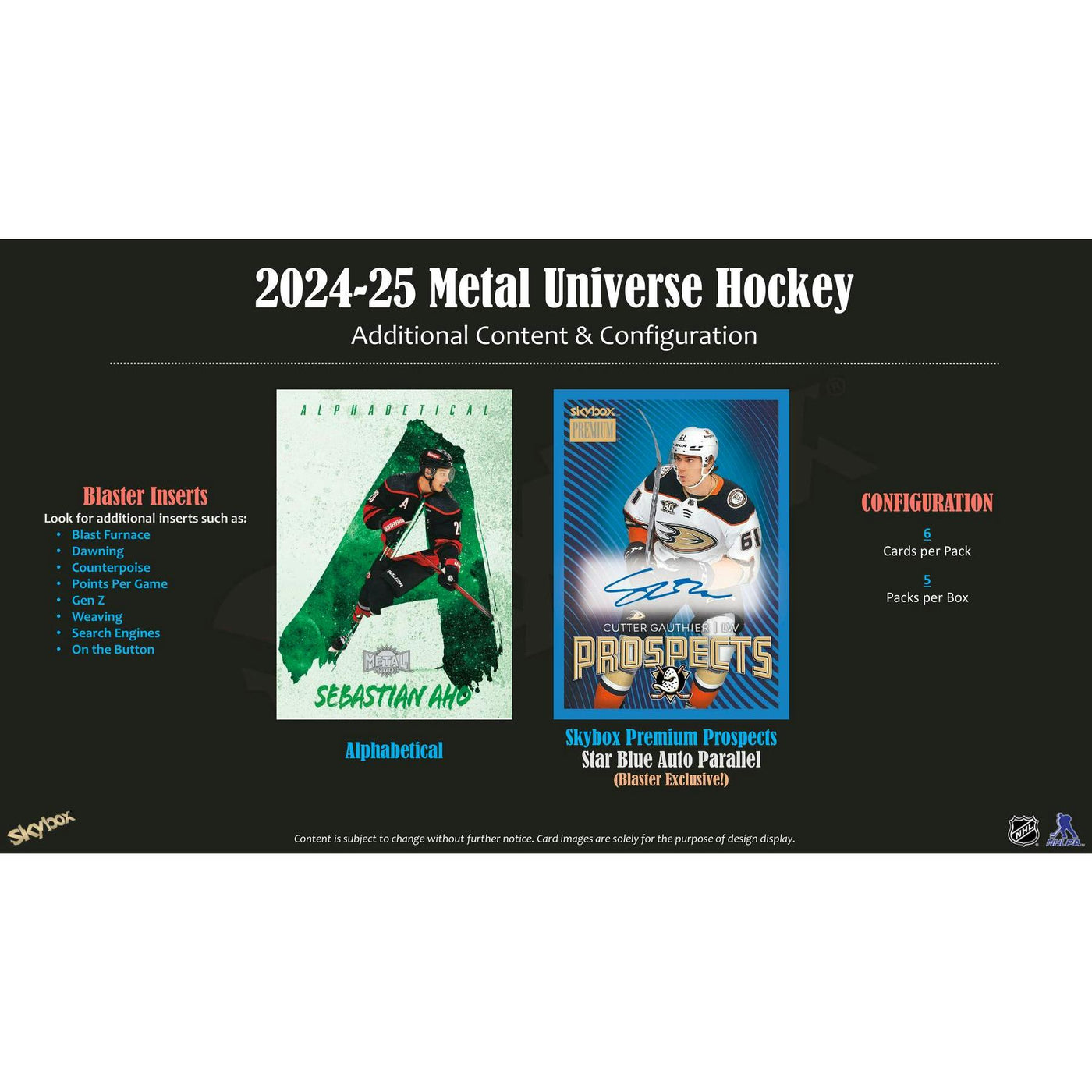 2024/25 Upper Deck Skybox Metal Universe Hockey Blaster Box