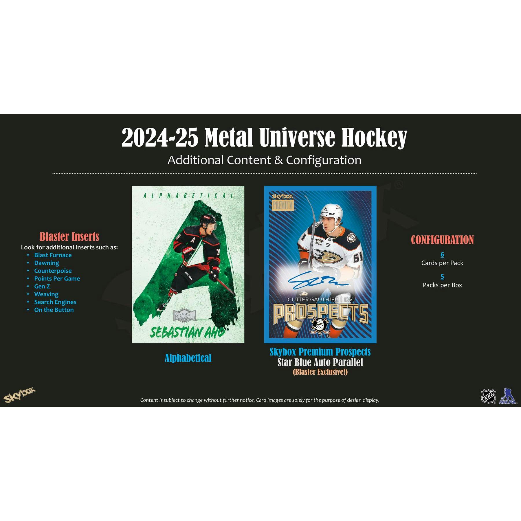 2024/25 Upper Deck Skybox Metal Universe Hockey Blaster Box