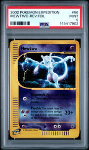 Pokemon Expedition Reverse Holo Foil Mewtwo 56/165 PSA 9