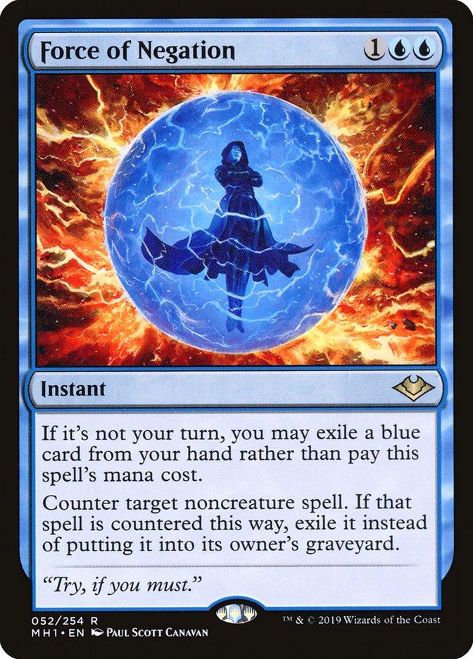 Magic the Gathering Modern Horizons Force of Negation NEAR MINT NM
