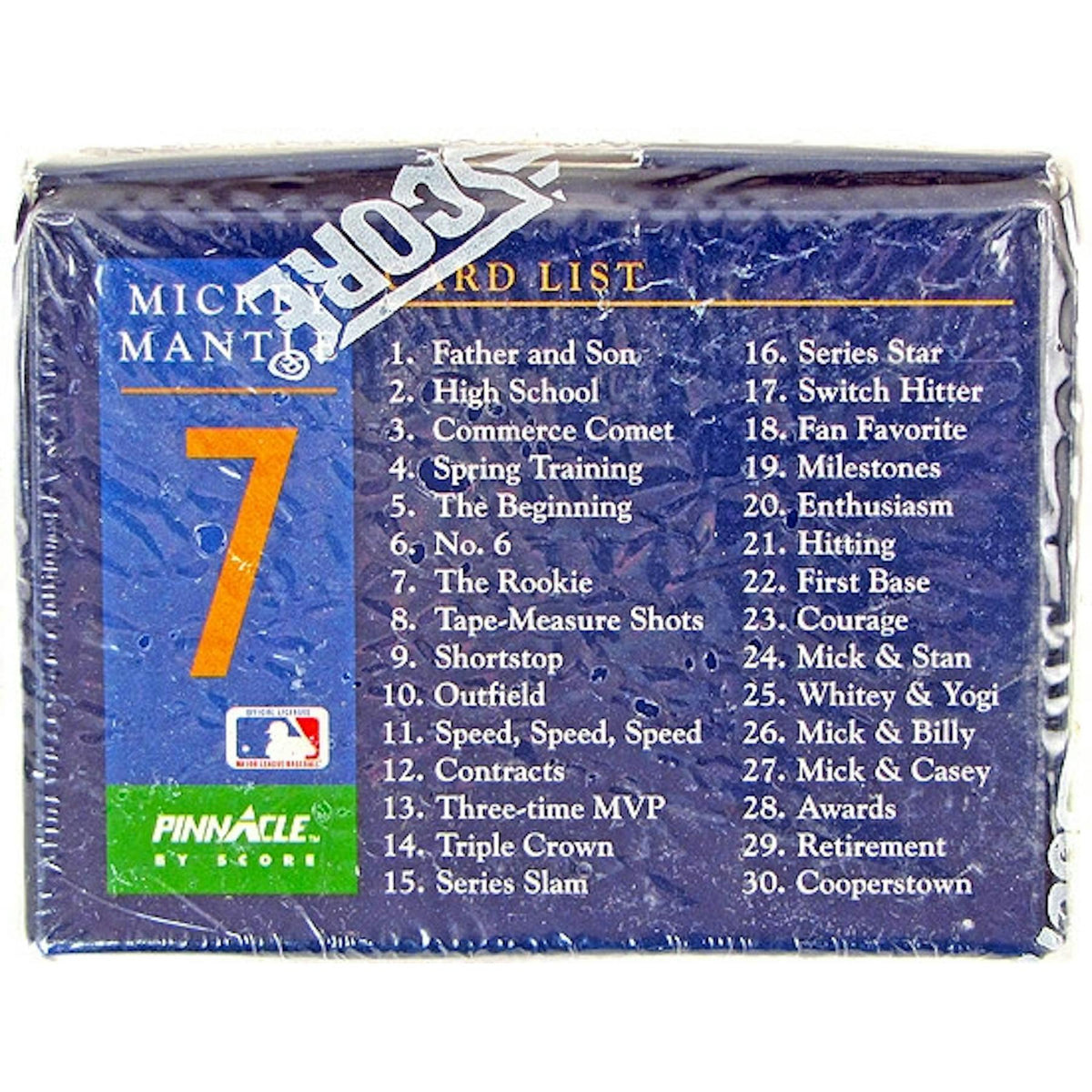 1992 Pinnacle Mickey Mantle Baseball Factory Set