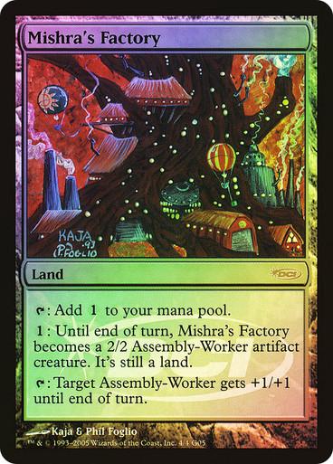Magic the Gathering Judge Promo FOIL Mishra's Factory LIGHTLY PLAYED LP