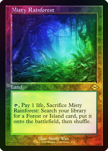 Magic the Gathering Modern Horizons 2 Retro Frame FOIL Misty Rainforest NEAR MINT NM