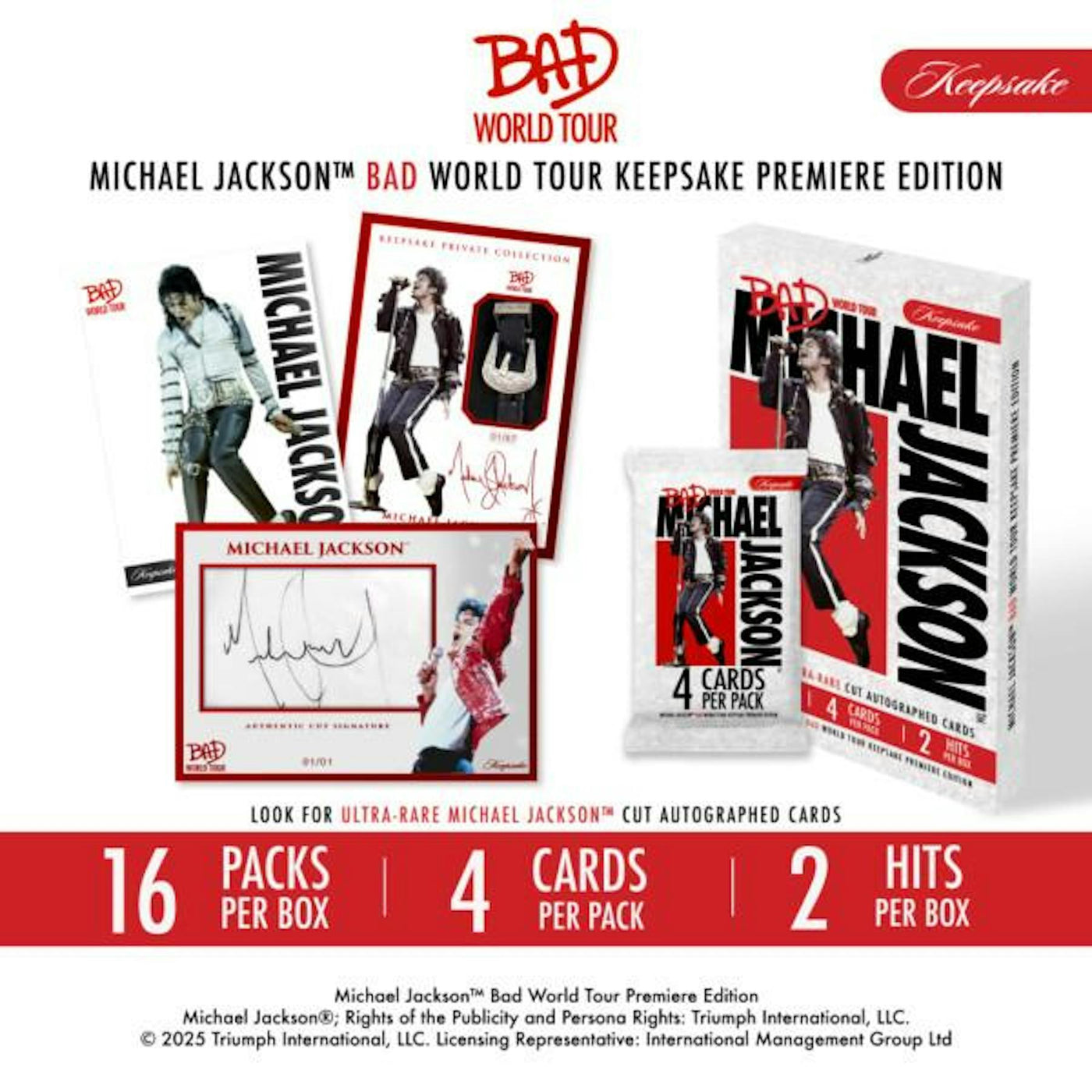 2025 Michael Jackson Bad World Tour Keepsake Premiere Edition Breaker 10-Box Case