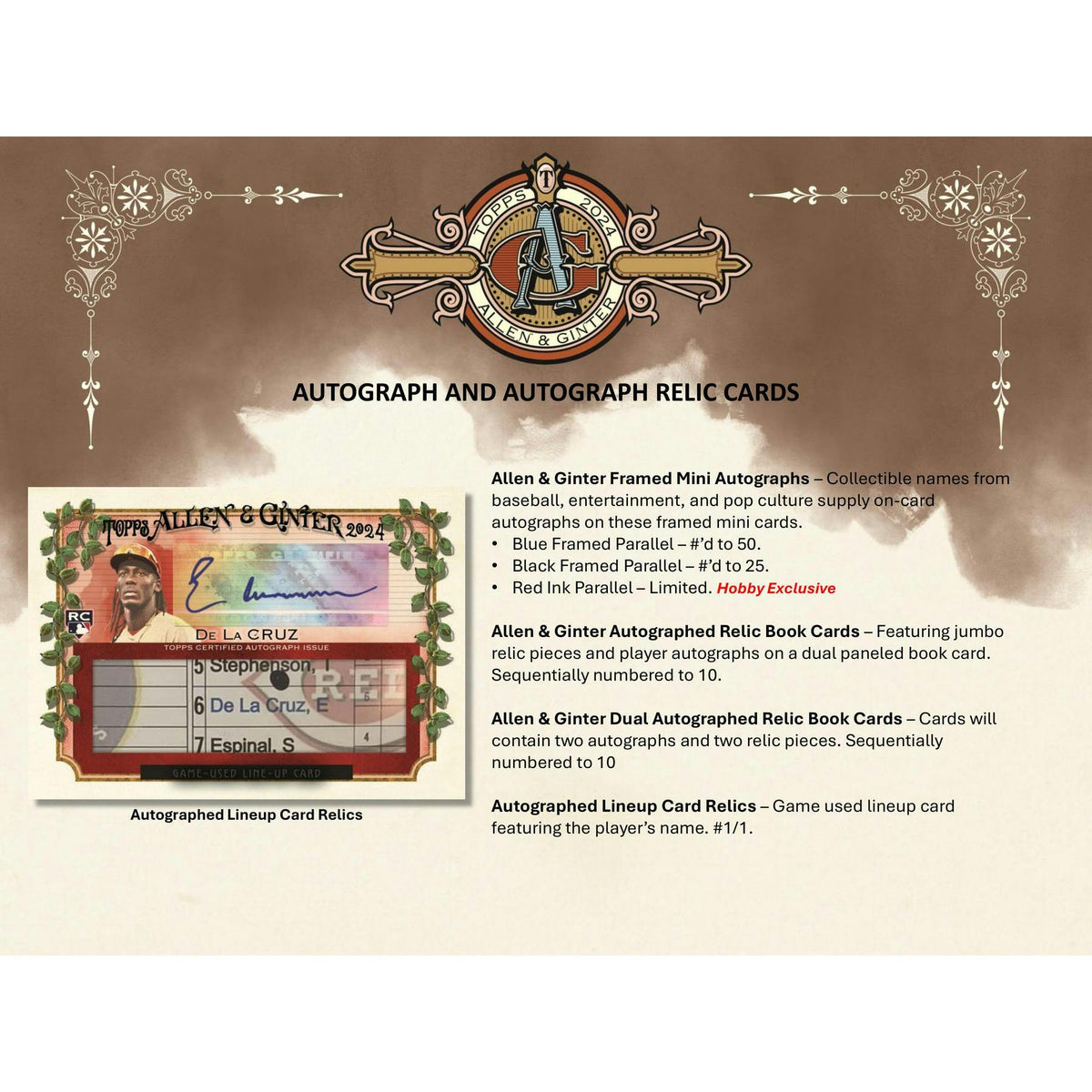 2024 Topps Allen & Ginter Baseball Hobby Pack