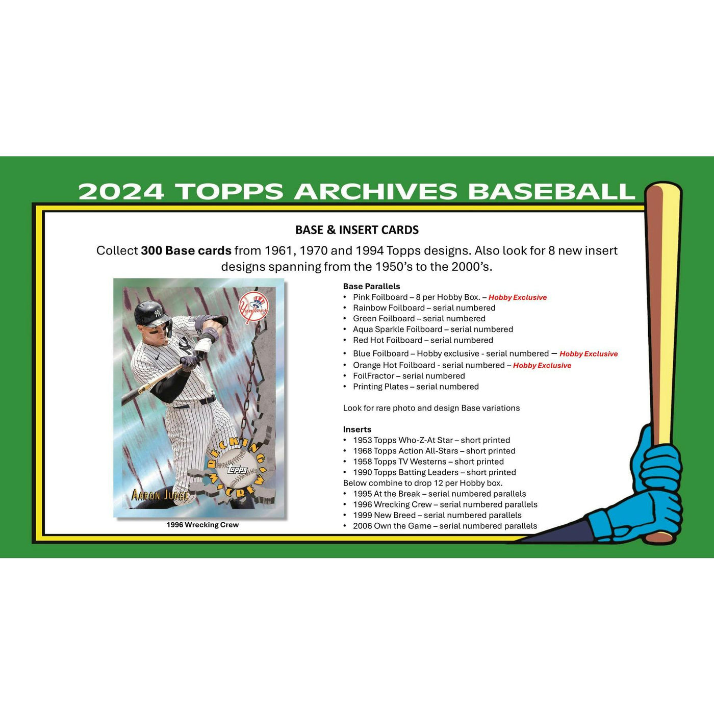 2024 Topps Archives Baseball Hobby Box