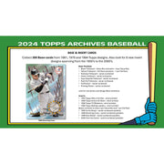 2024 Topps Archives Baseball Blaster Box