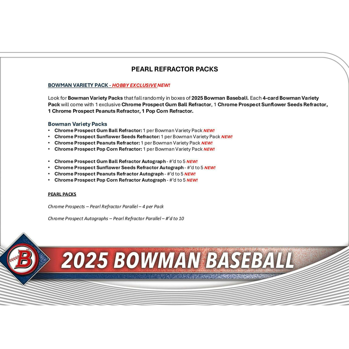 2025 Bowman Baseball Hobby Box
