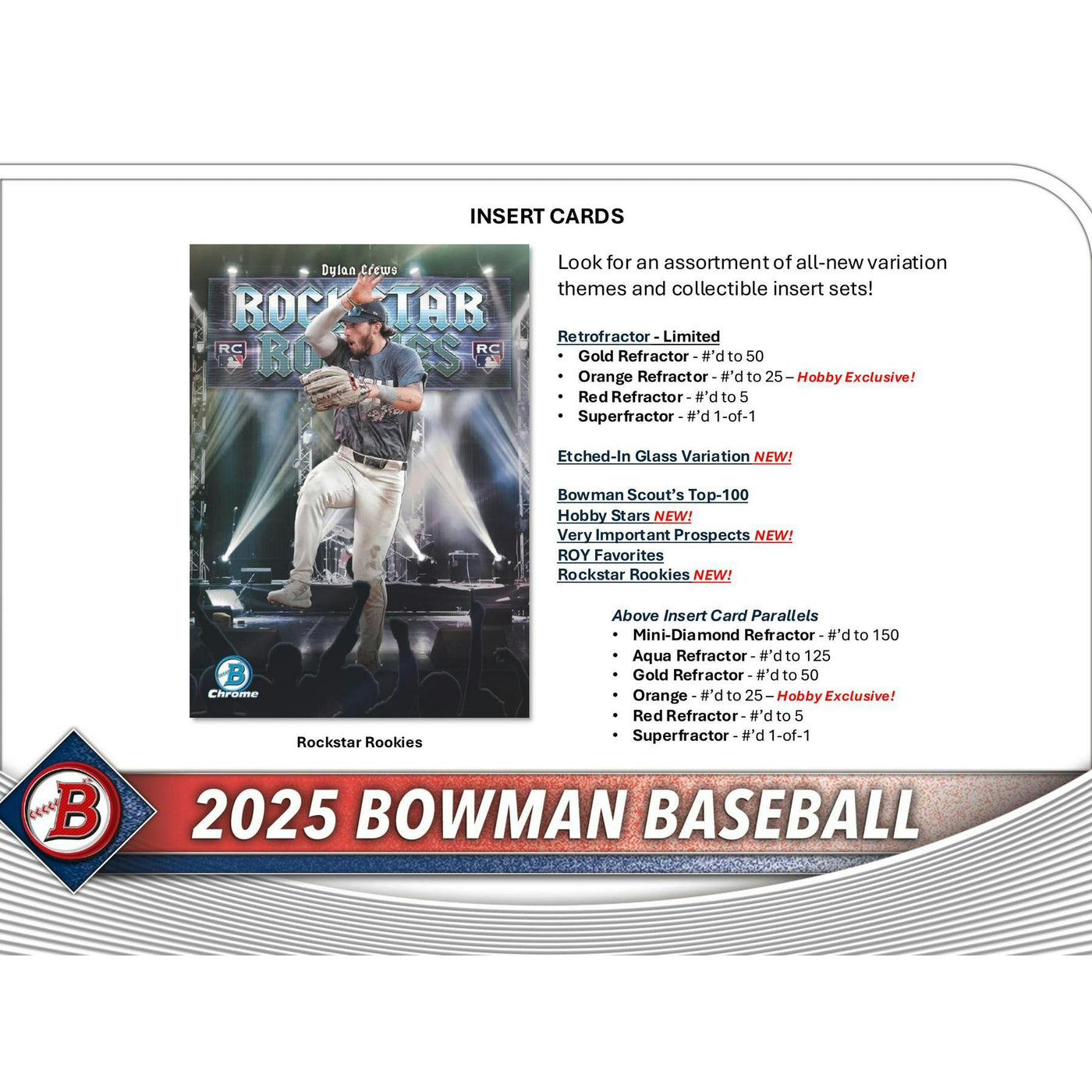2025 Bowman Baseball Hobby 12-Box Case