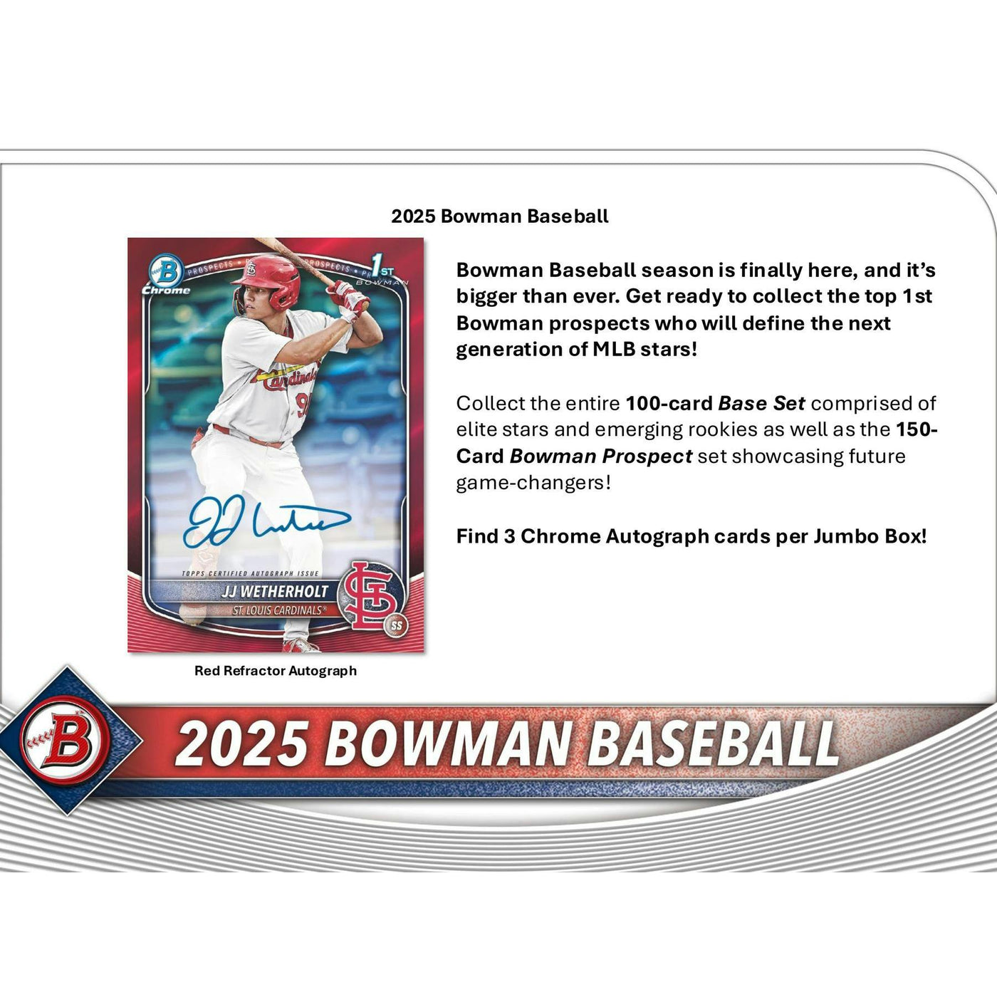 2025 Bowman Baseball Hobby Jumbo Box