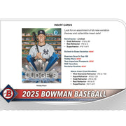 2025 Bowman Baseball Hobby Jumbo Box