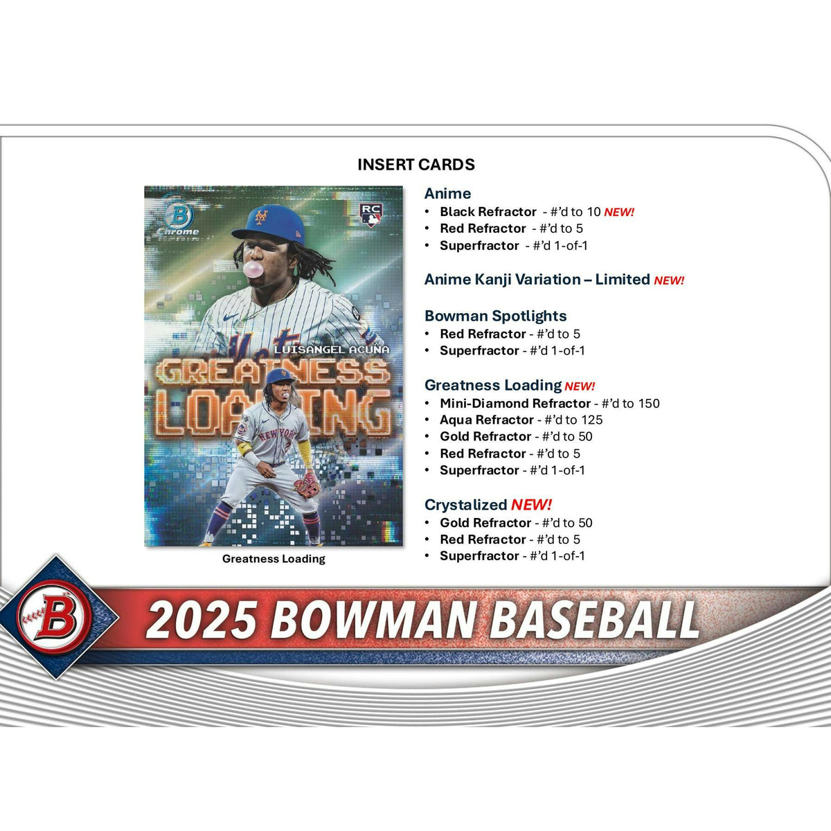 2025 Bowman Baseball Hobby Jumbo Box