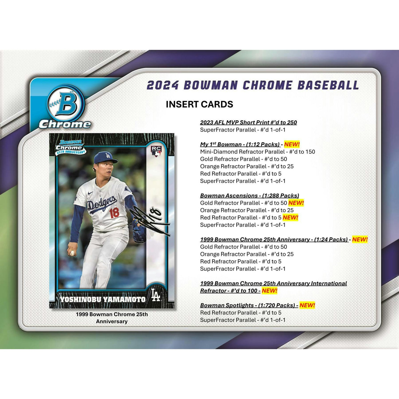 2024 Bowman Chrome Baseball Hobby 12-Box Case